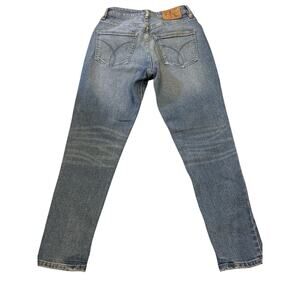 Calvin Klein Jeans Size 25 Slim Skinny Y2K Blue Wash Denim 26x27